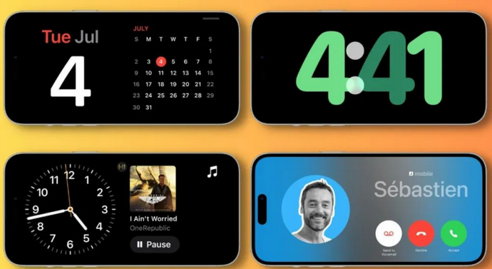 同德苹果手机维修分享iOS17横屏充电待机显示有什么好处 