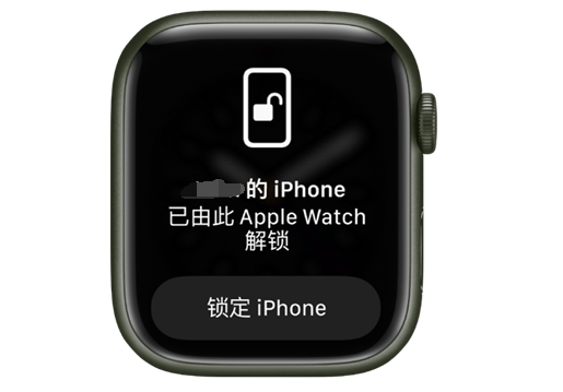 同德苹果手机维修分享用 AppleWatch 解锁配备面容 ID 的 iPhone方法 