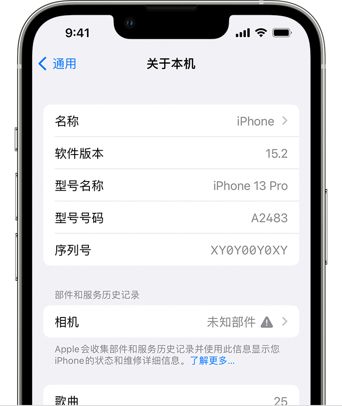 同德苹果维修分享iPhone 出现提示相机“未知部件”是什么原因？ 